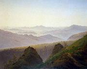 Caspar David Friedrich Morning in the Mountains painting